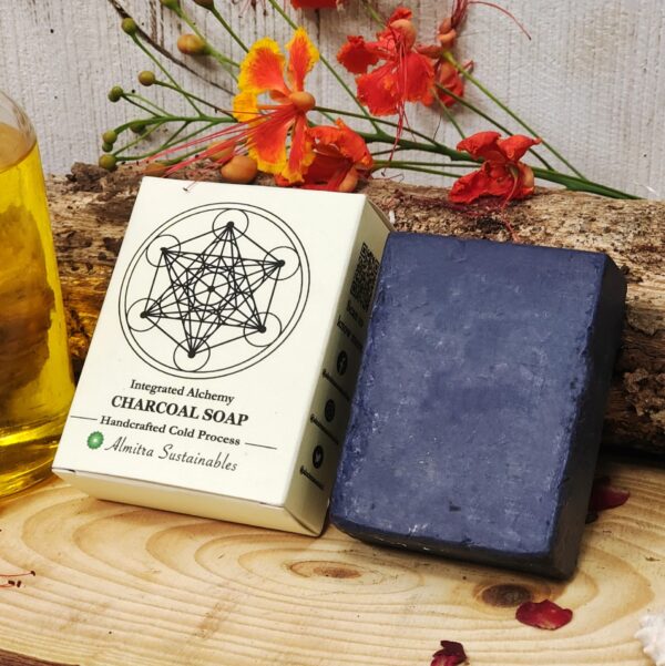 Almitra Sustainables Charcoal Handmade Cold Processed Soap