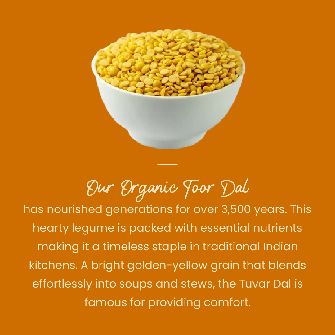 Praakritik Organic Tuvar Dal 500 G