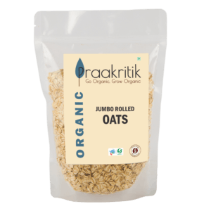 Praakritik Organic Jumbo Rolled Oats 500 G