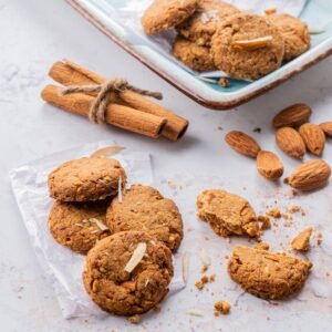 Bites of Bliss Nutty Almond Khapli Cookies
