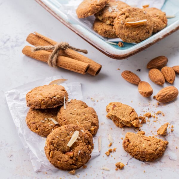 Bites of Bliss Nutty Almond Khapli Cookies