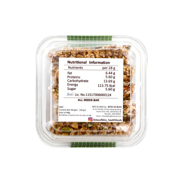 Bites of Bliss All Seeds Bar