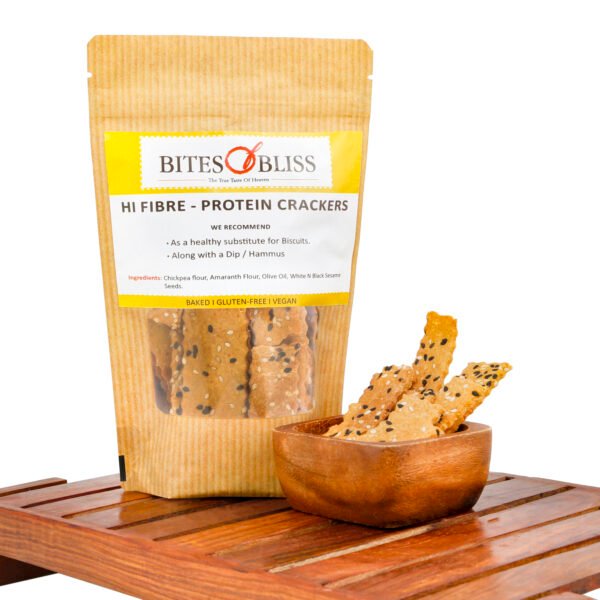 Bites of Bliss Hi Fibre Protein Crackers