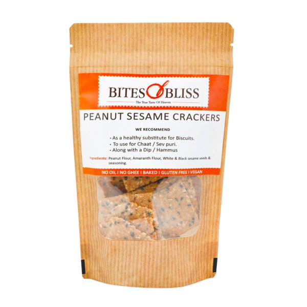 Bites of Bliss Peanut Sesame Crackers