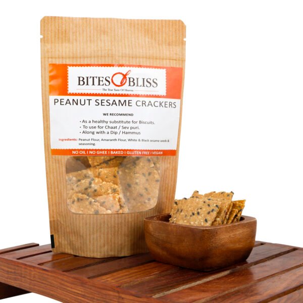 Bites of Bliss Peanut Sesame Crackers