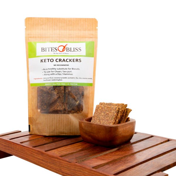 Bites of Bliss Keto Seedy Almond Crackers