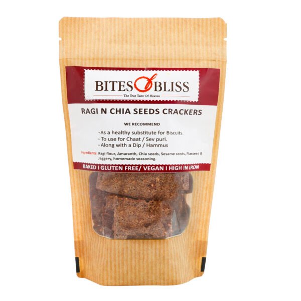 Bites of Bliss Ragi N Chia Seeds Crackers