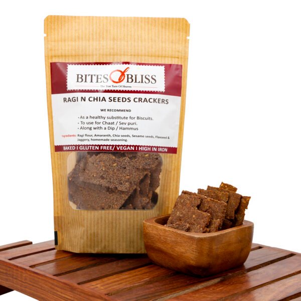 Bites of Bliss Ragi N Chia Seeds Crackers