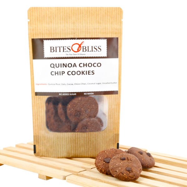 Bites of Bliss Quinoa Choco Chip Cookies