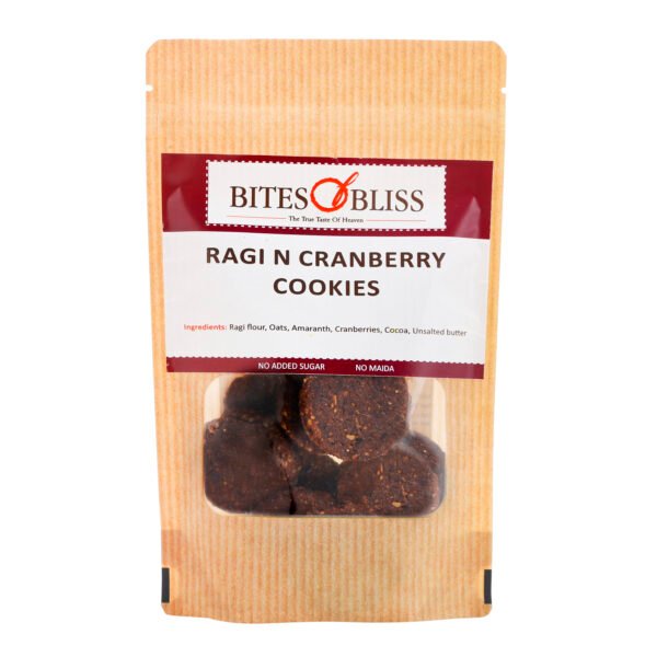 Bites of Bliss Ragi N Cranberry Cookies