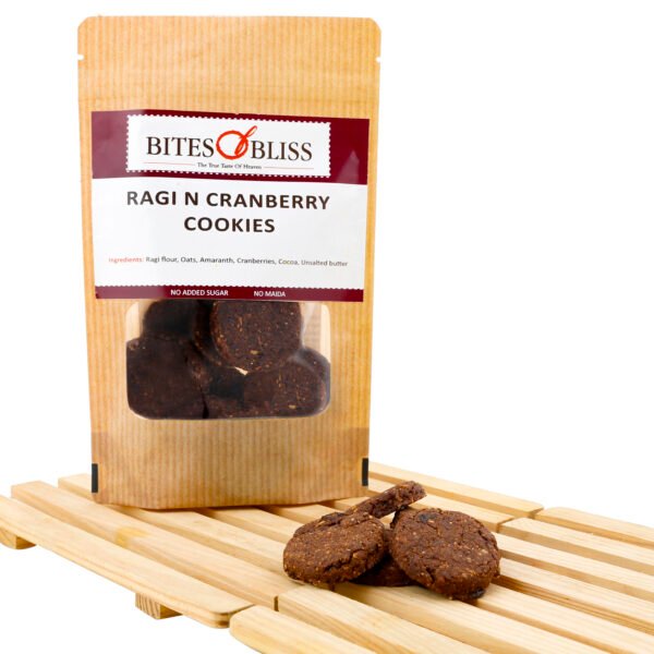 Bites of Bliss Ragi N Cranberry Cookies