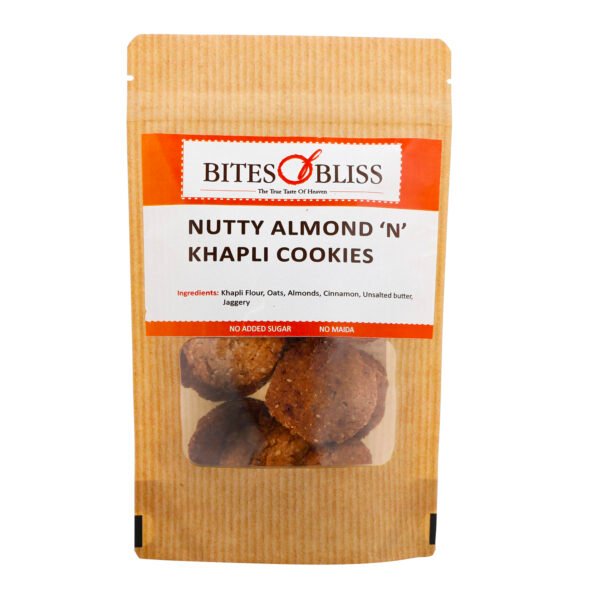 Bites of Bliss Nutty Almond Khapli Cookies