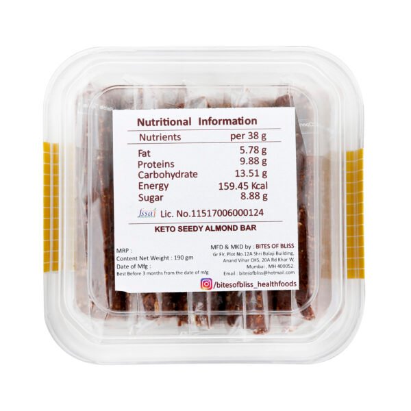 Bites of Bliss Keto - Seedy Almond Bar