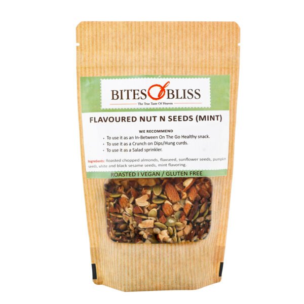 Bites of Bliss Flavoured Nuts N seeds-Mint
