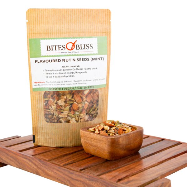 Bites of Bliss Flavoured Nuts N seeds-Mint
