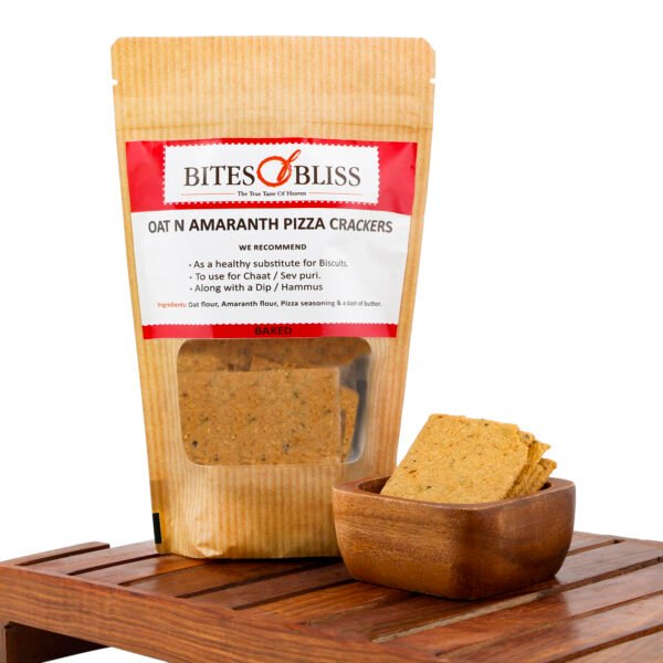 Bites of Bliss Oat N Amaranth Pizza Crackers