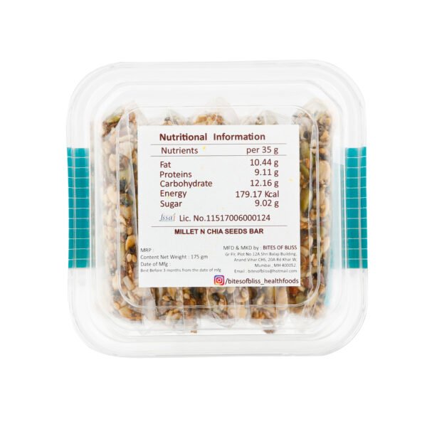 Bites of Bliss Millet N Chia Seeds Bar