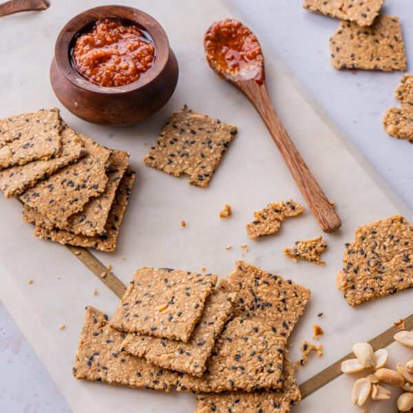 Bites of Bliss Peanut Sesame Crackers